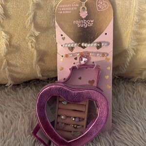 Rainbow Sugar Heart Jewelry Set
